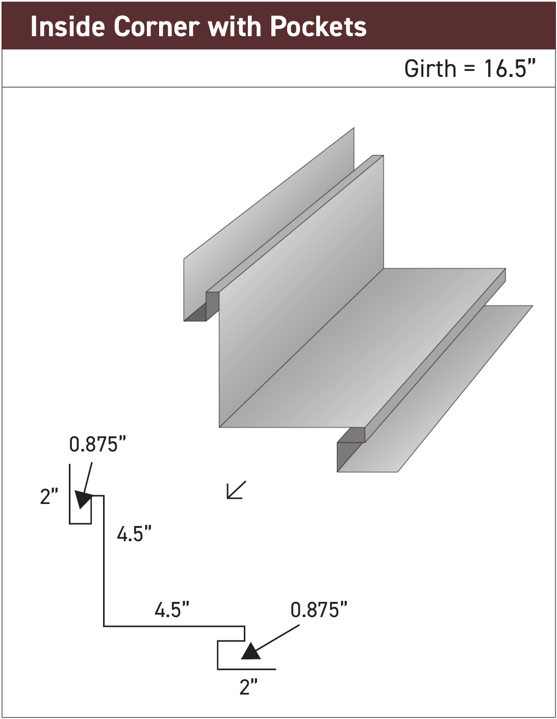 Inside Corner with Pockets